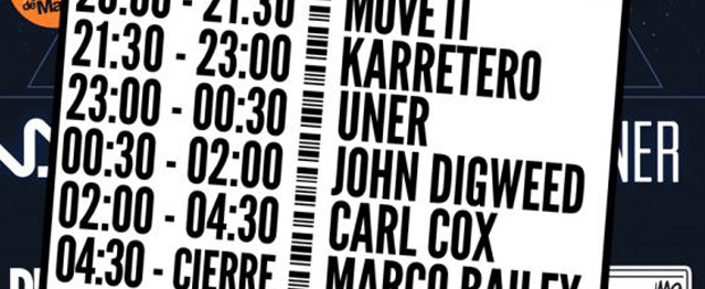 Horarios de Reverse Festival Horarios de Reverse Festival
