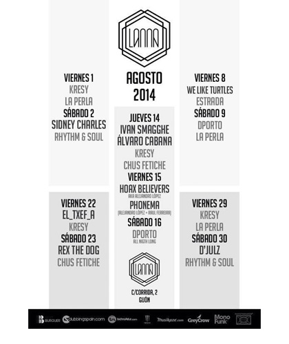 Lanna Club anuncia su programación para agosto Lanna Club anuncia su programación para agosto