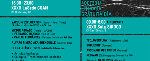 XXXO Festival, una jornada de arquitectura sonora XXXO Festival, una jornada de arquitectura sonora