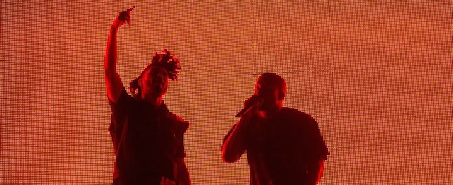 The Weeknd canta con Kanye en Coachella The Weeknd canta con Kanye en Coachella
