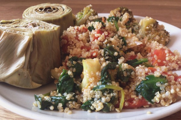 quinoa-verduras-alcachofas-hungerburguer